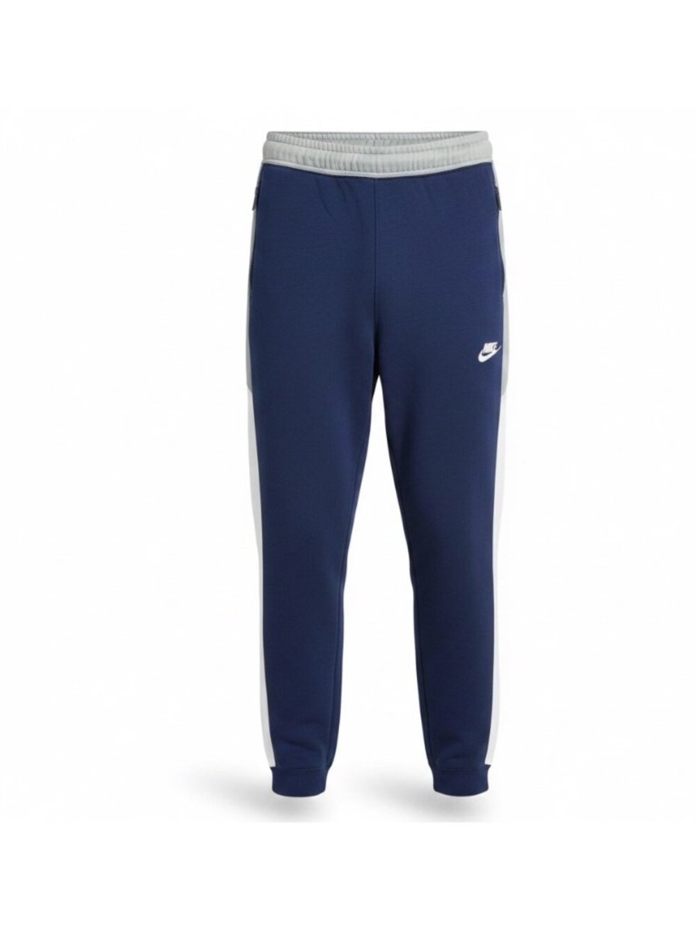 Nike Mens Blue Cotton Blend Jogger Pants Slim Fit Activewear Size L